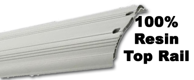 100{872af21b154b4ba8646598b705e1bf8775215dbcb04e11a6f03199e69a0f15c9} Resin Top Rail