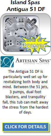 Hot Tub Spa Artesian Island Spas Antigua 51 DF Staten Island Pool and Spa