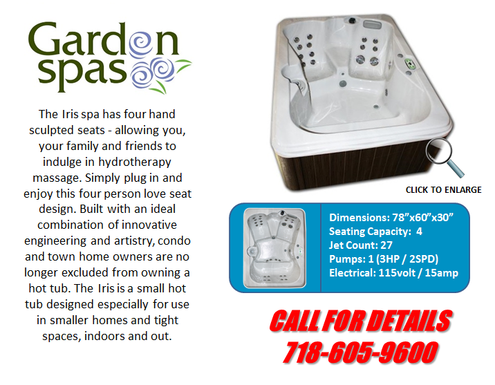 Hot Tub Spa Garden Spas Iris Artesian Spas Staten Island Pool and Spa