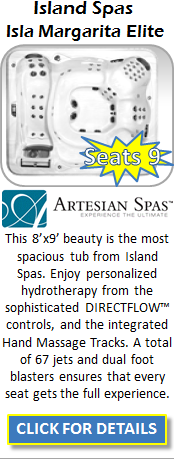 Hot Tub Spa Artesian Island Spas Ilsa Margarita ELITE Staten Island Pool and Spa